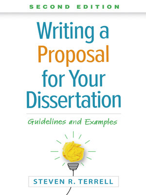 cover image of Writing a Proposal for Your Dissertation